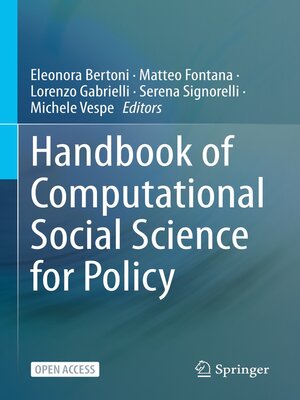 cover image of Handbook of Computational Social Science for Policy